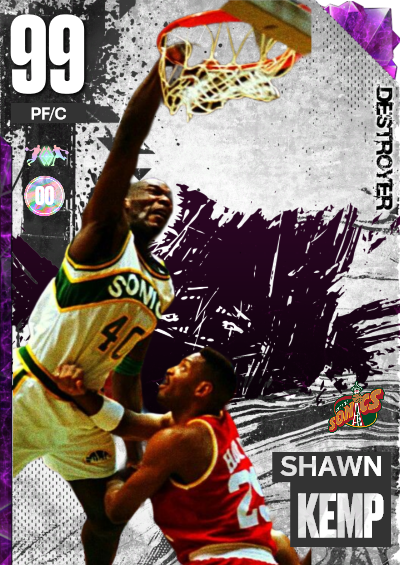 Nba K Kdb Custom Card Shawn Kemp