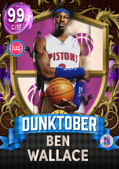 NBA 2K22 2KDB Custom Card Ben Wallace