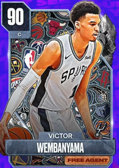 NBA 2K23 2KDB Custom Card Free Agent Wemby For The 25th Edition For