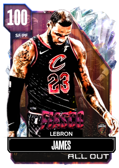 NBA 2K24 2KDB Custom Card All Out Lebron James