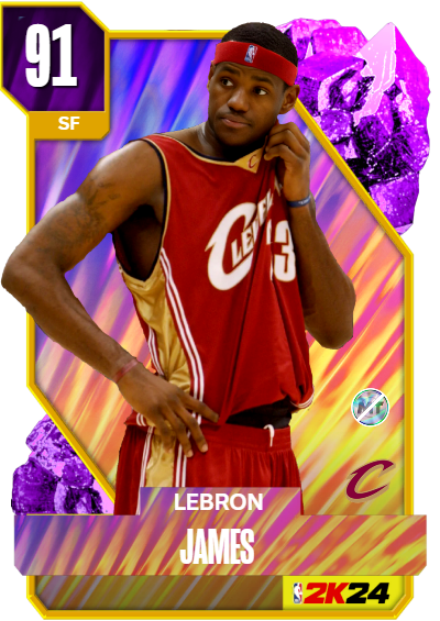 NBA 2K24 2KDB Custom Card LBJ Rookie Promo Card V1