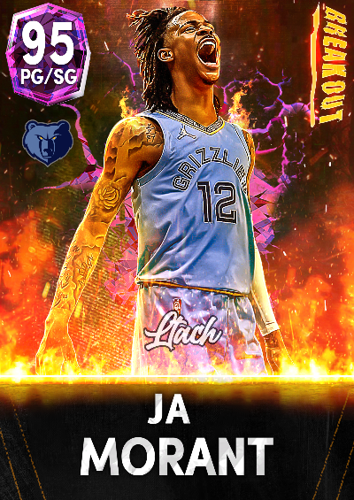 NBA 2K22 2KDB Custom Card Ja BREAKOUT Washed