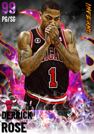 NBA 2K21 2KDB Custom Card Derrick Rose