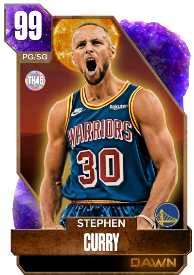 NBA 2K23 2KDB Custom Card Steph Curry Dawn