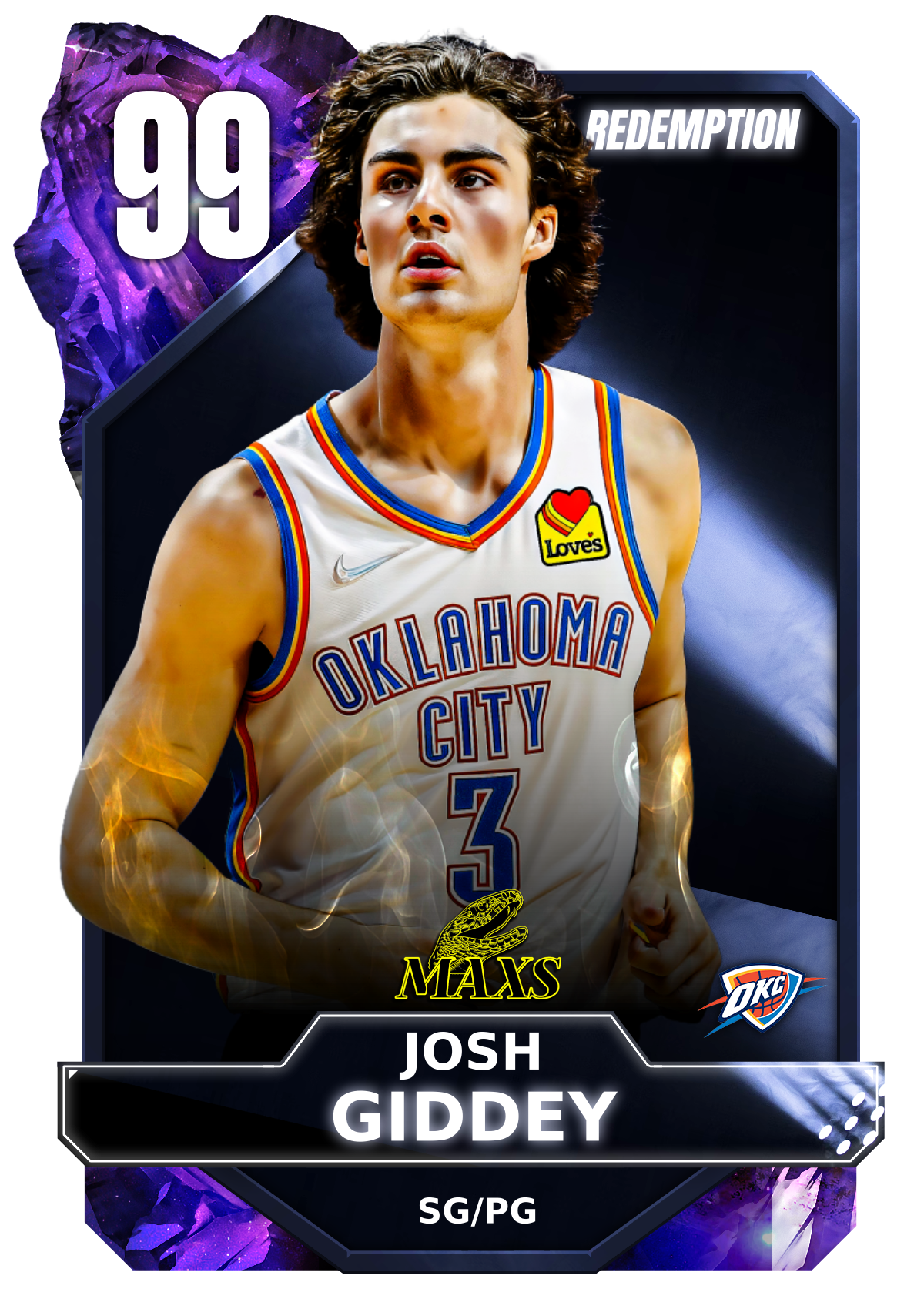 Nba K Kdb Custom Card Over Concept Josh Giddy