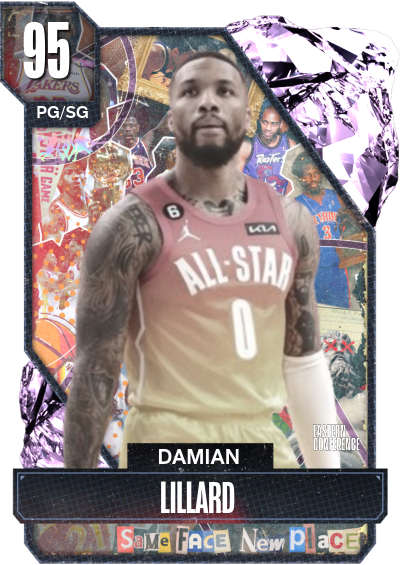 NBA 2K24 2KDB Custom Card Damian Lillard