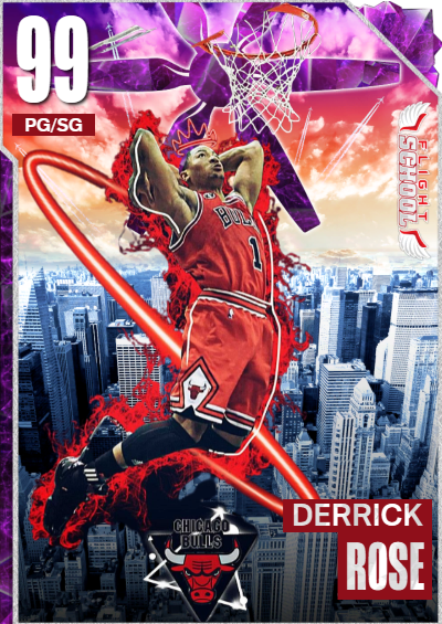 NBA 2K23 2KDB Custom Card Derrick Rose