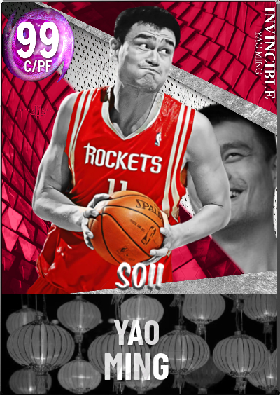 NBA 2K22 2KDB Custom Card Invincible Yao Ming Remastered