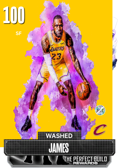 NBA 2K24 2KDB Custom Card WASHED JAMES