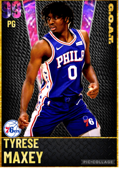 NBA 2K22 | 2KDB Custom Card ( Maxey 5 (2k21 GOAT))