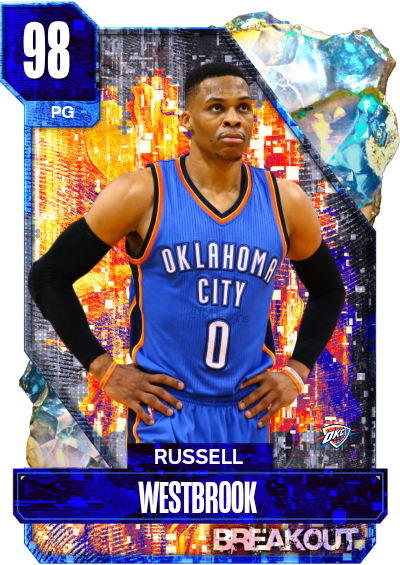 Nba K Kdb Custom Card Westbrook Okc