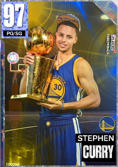 Stephen Curry Playoffs Throwback Card