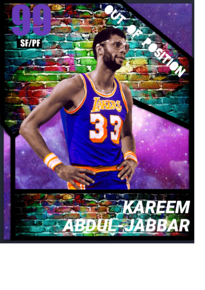 Out of position Kareem Abdul jabber 