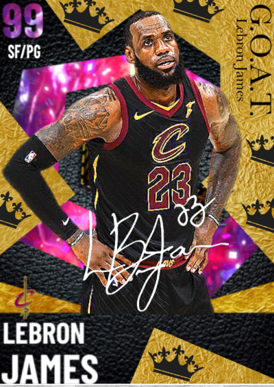 NBA 2K21 | 2KDB Custom Card (Made this GOAT Lebron before GOAT Cards ...