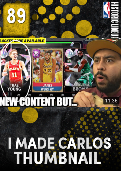 NBA 2K22 2KDB Custom Card I Made Carlos Thumbnail 