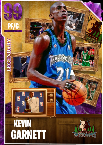 Nba 2k23 2kdb Custom Card Kevin Garnett Legendary Moments