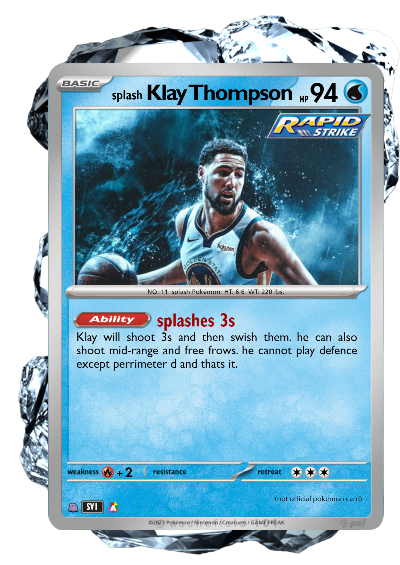 klay thompson pokemon