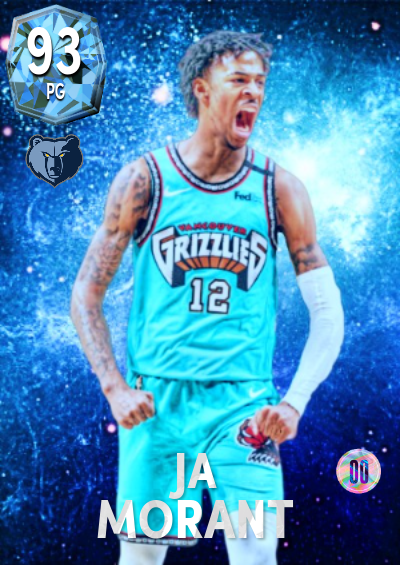 Galactic Ja Morant Card. Just getting used to making cards again