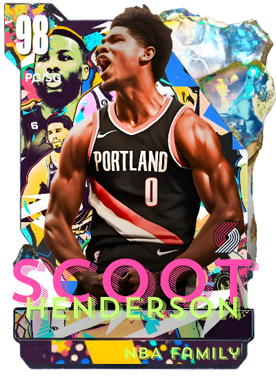 Scoot Henderson 2K24 NBA Family (Sorry about the Position section)