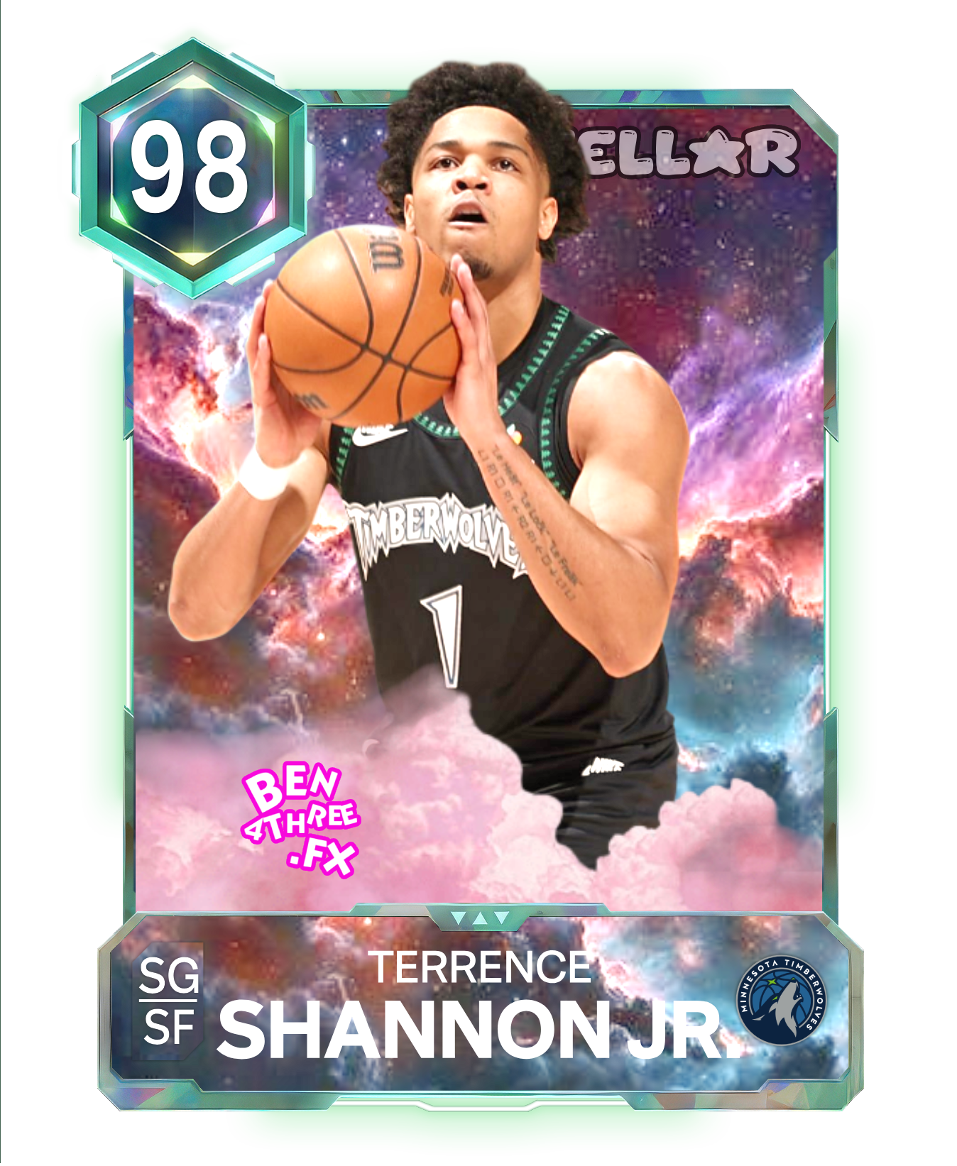 MY BOY SCORED 24 POINTS AS A STARTER TO LEAD THE TIMBERWOLVES TO WIN THE SERIES AGAINT THE DARN NUGGETS! (No enhance on this one)
