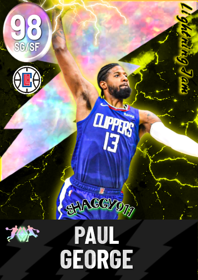 Paul George lightning jam custom card