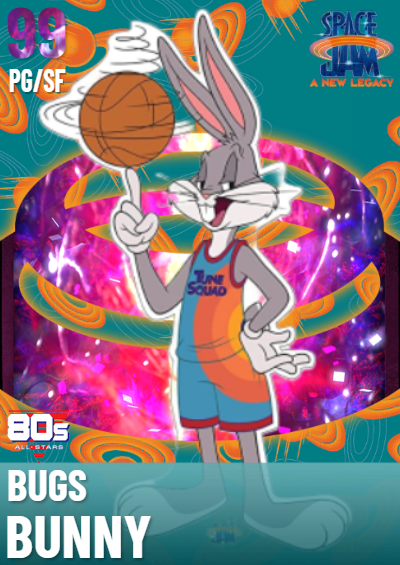 NBA 2K21  2KDB Custom Card (Space Jam Bugs Bunny)