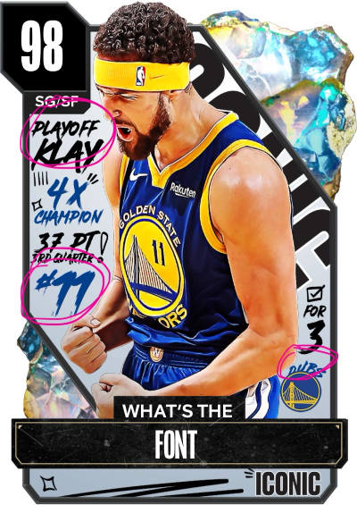 NBA 2K24 | 2KDB Custom Card (Anybody know what this font is)