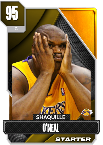 Funny Shaq Lakers Card