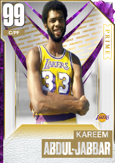 NBA 2K23 | 2KDB Custom Card (kareem abdul-jabbar)