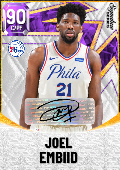 NBA 2K22 | 2KDB Custom Card (Signature Series Joel Embiid)
