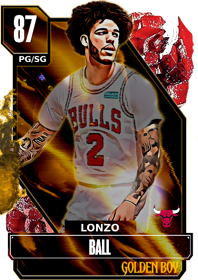 Nba K Kdb Custom Card Lonzo Ball Goldenboy