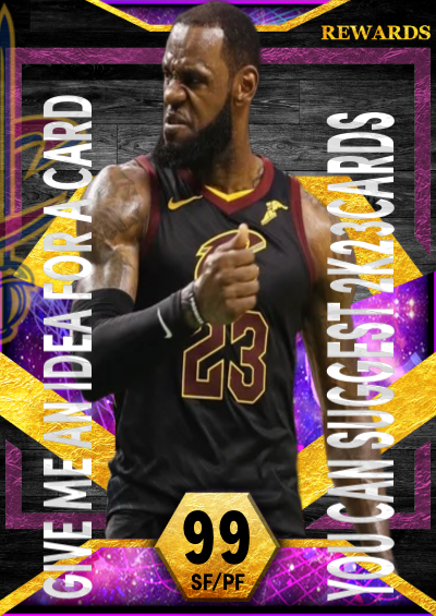 Give me an idea for a card you can suggest 2k23 cards