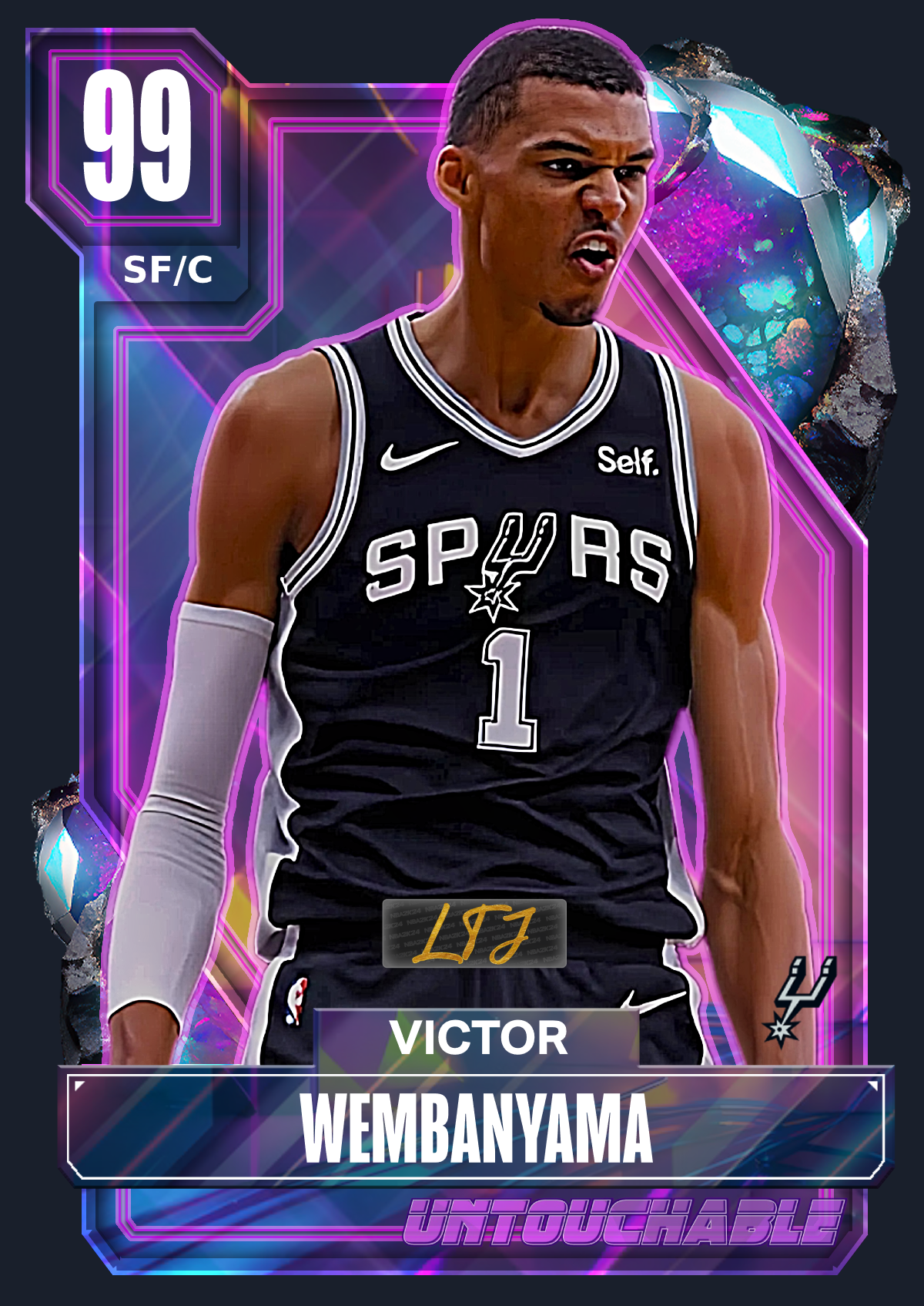 NBA 2K24 | 2KDB Custom Card (40-20 WEMBY)