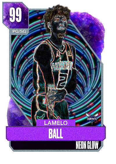 lamelo neon glow custom