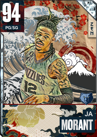 94 OVR JA MORANT “ZEN” CARD DIAMOND