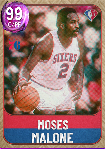 NBA 2K22 | 2KDB Custom Card (Moses Malone 75th Remake)