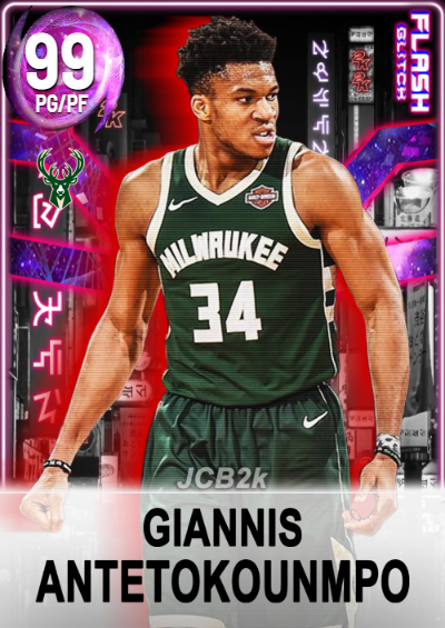 NBA 2K22 | 2KDB Custom Card (Dark Matter PG/PF Giannis Antetokounmpo ...