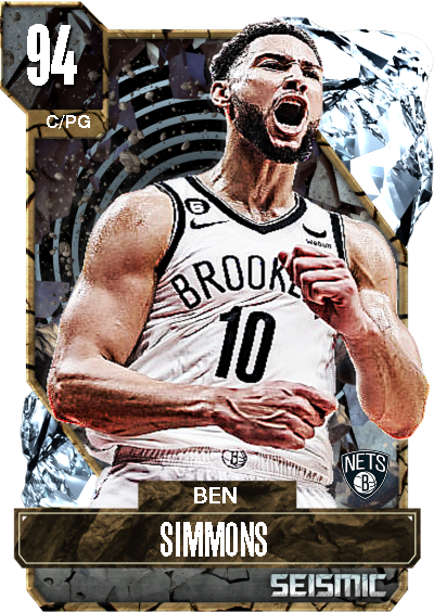 NBA 2K25 2KDB MyTEAM NBA 2K Custom Card Seismic Ben Simmons by Breezy