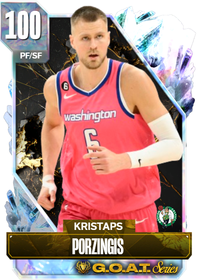 NBA 2K24 | 2KDB Custom Card (100 ovr Kristaps Porzingis GOAT Series)