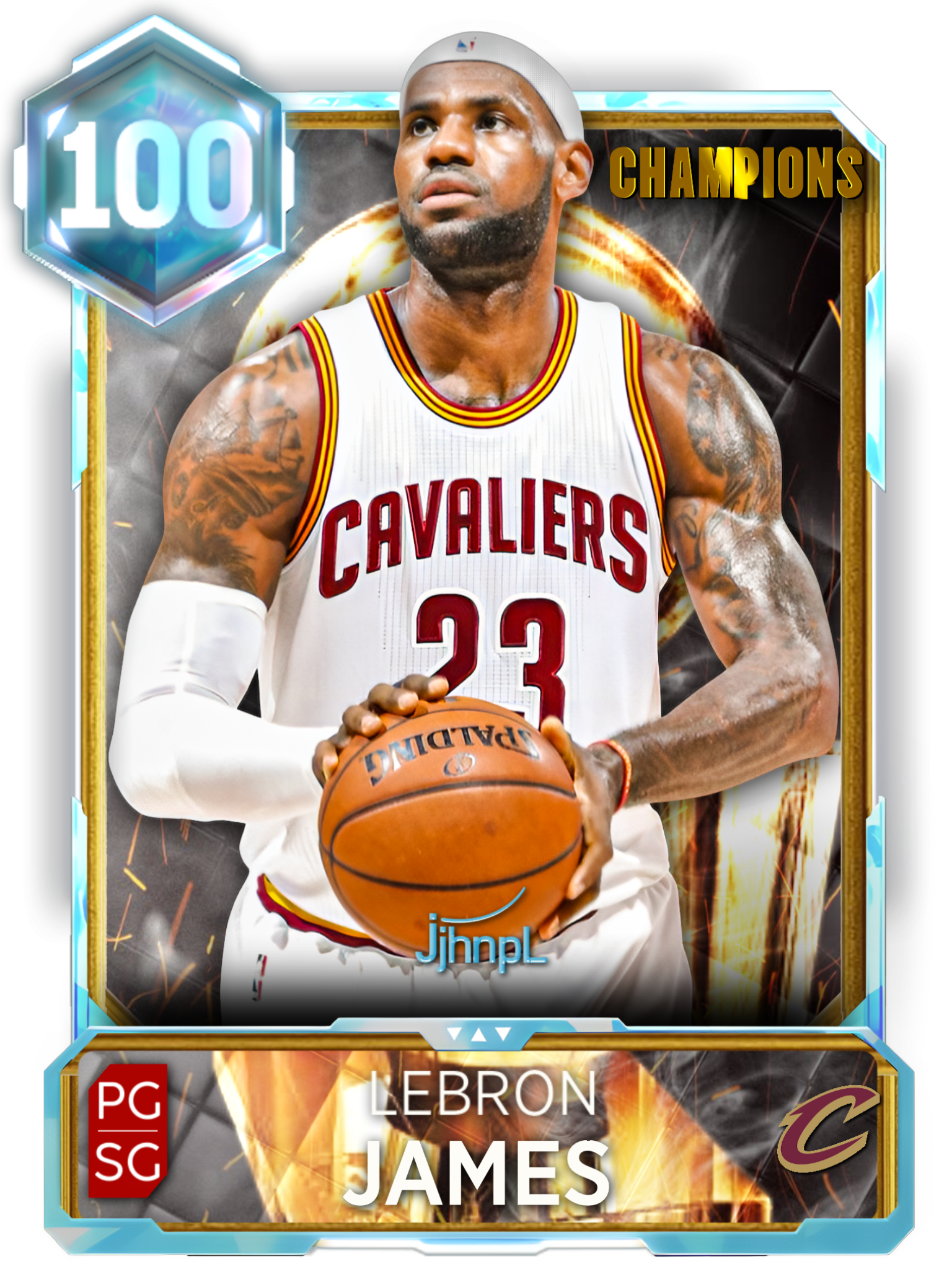 KING JAMES CHAMPIONS CARD