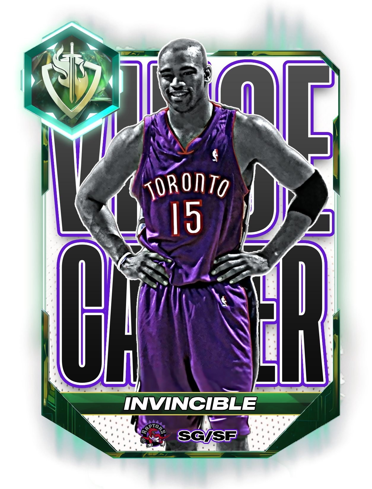 Invincible Vince Carter Card (Credits to @frkydzn Thank you so much for the template)