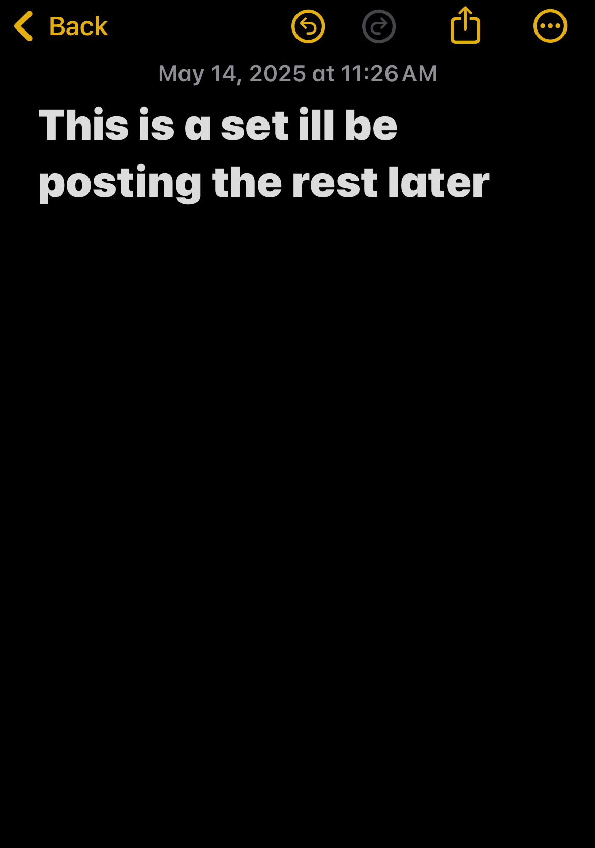 Just know
