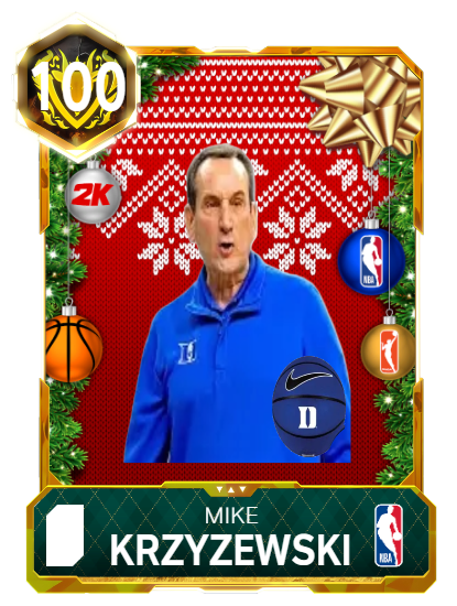 Coach K Player Card