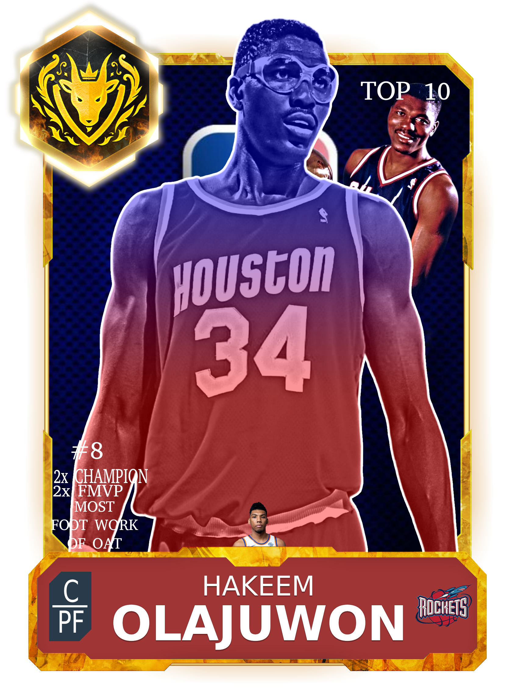 #8 Hakeem Olajuwon