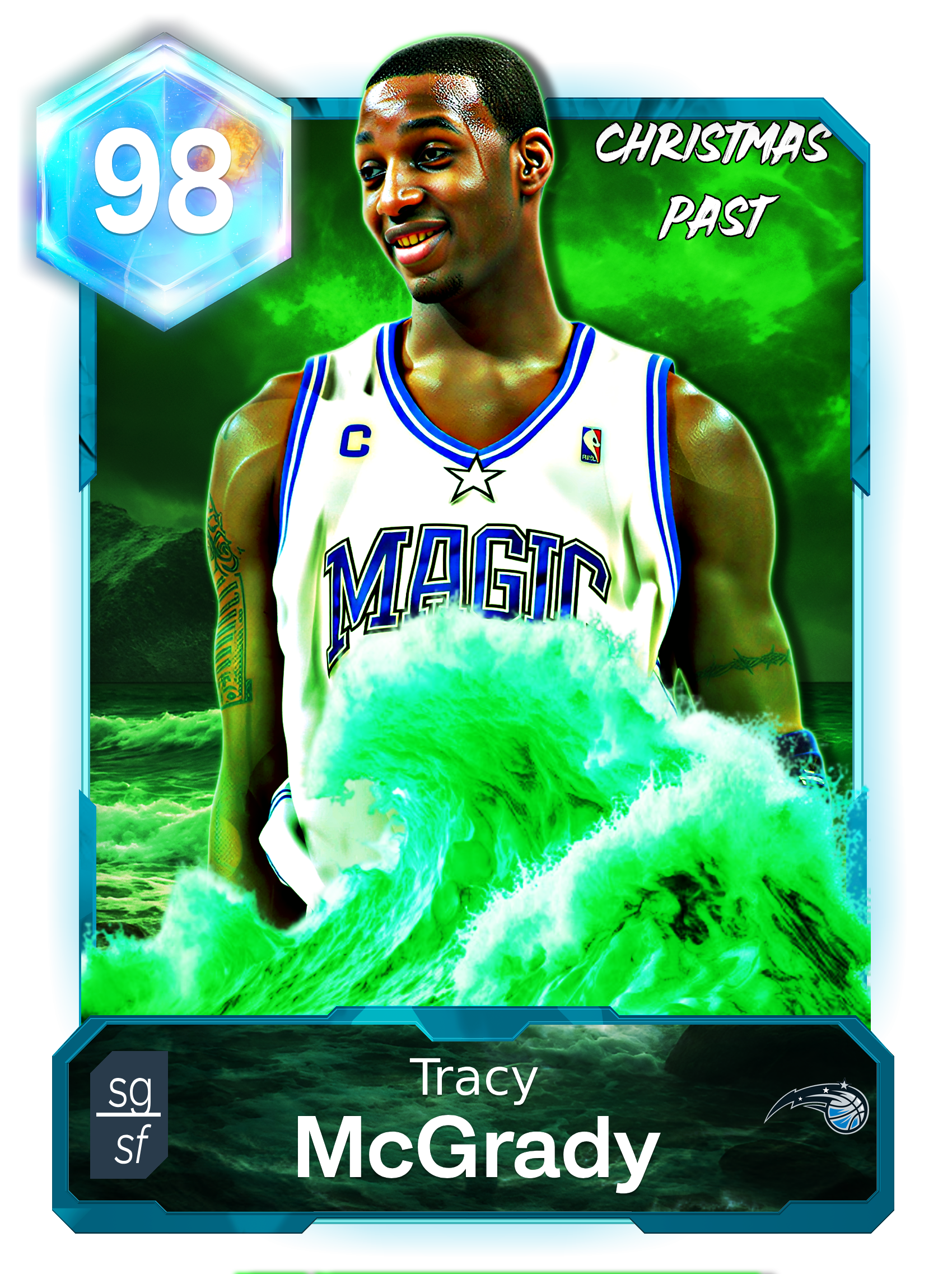 inspired by the Madden 24 ghost of Christmas past cards