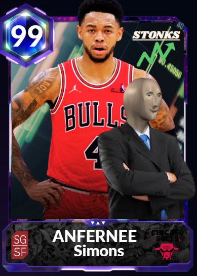 Chicago Bulls Anferee Simons Stonks