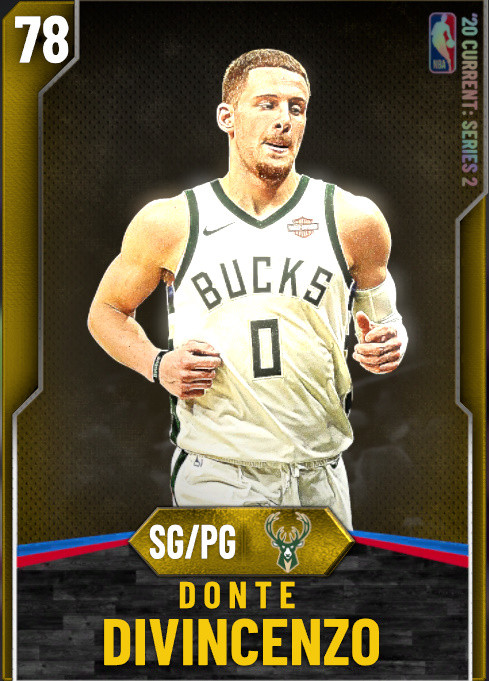 NBA 2K21  2KDB Gold Donte DiVincenzo (77) Complete Stats