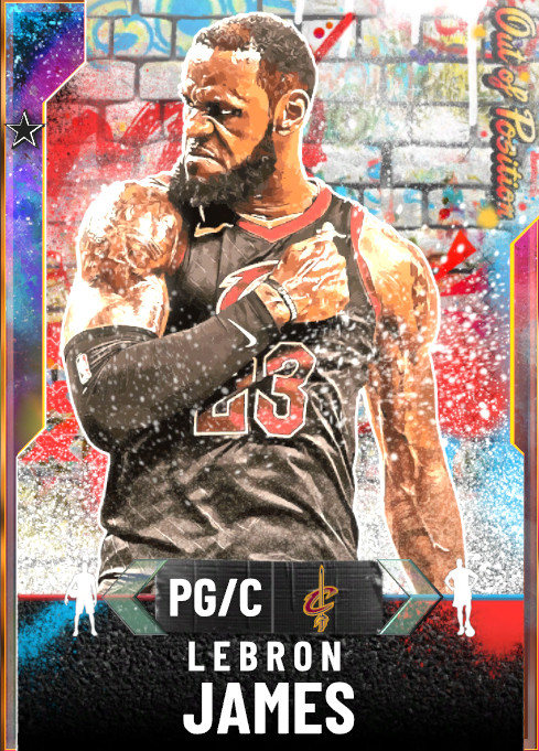 Out of Position LeBron James in NBA 2K20 MyTeam Packs