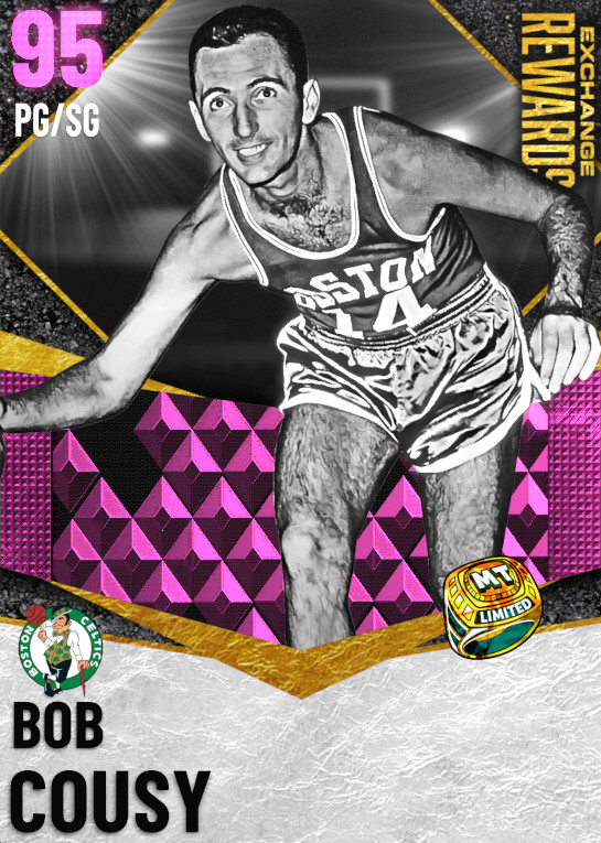 NBA 2K23  2KDB Pink Diamond Bob Cousy (96) Complete Stats