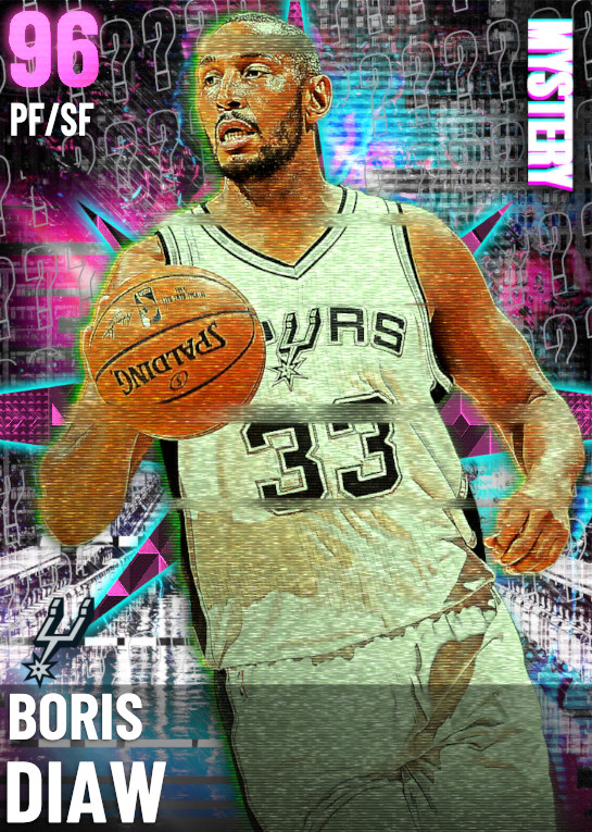 NBA 2K22  2KDB Pink Diamond Boris Diaw (96) Complete Stats